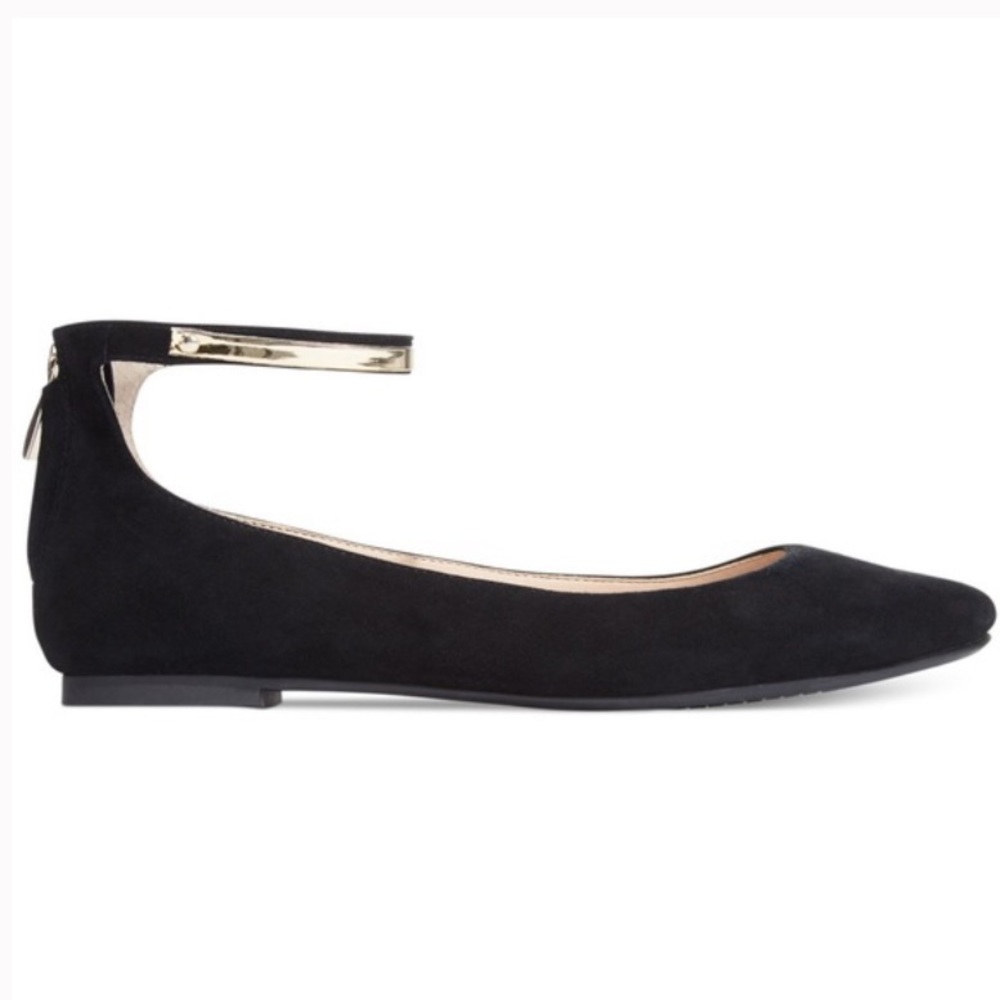 French Connection Jaymey Black Suede Flats - Picture 2 of 5